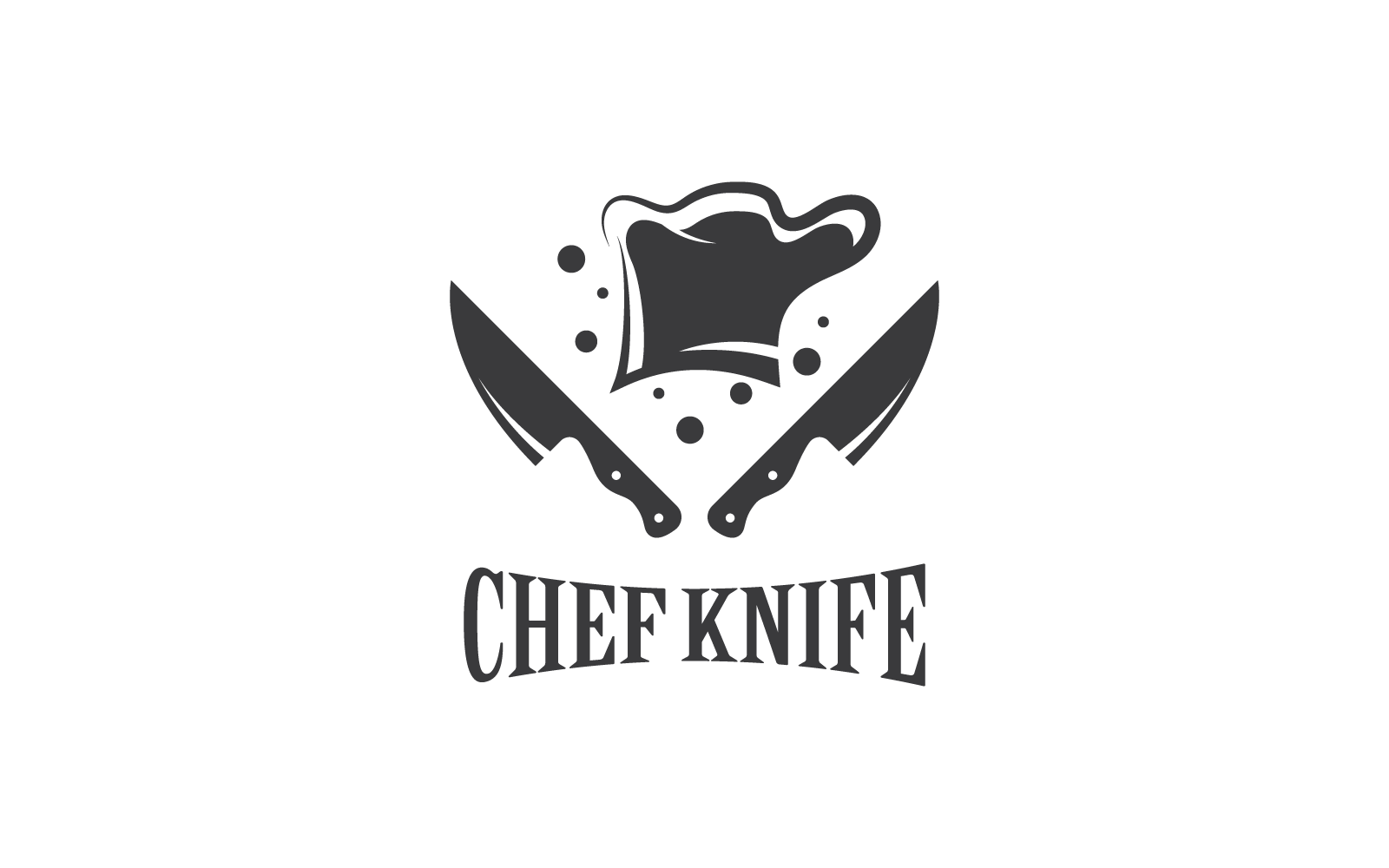 Faca Cozinhando Chef Ilustração Vector Design