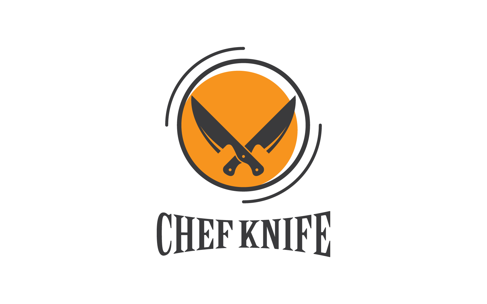 knife cooking chef illustration vector flat design