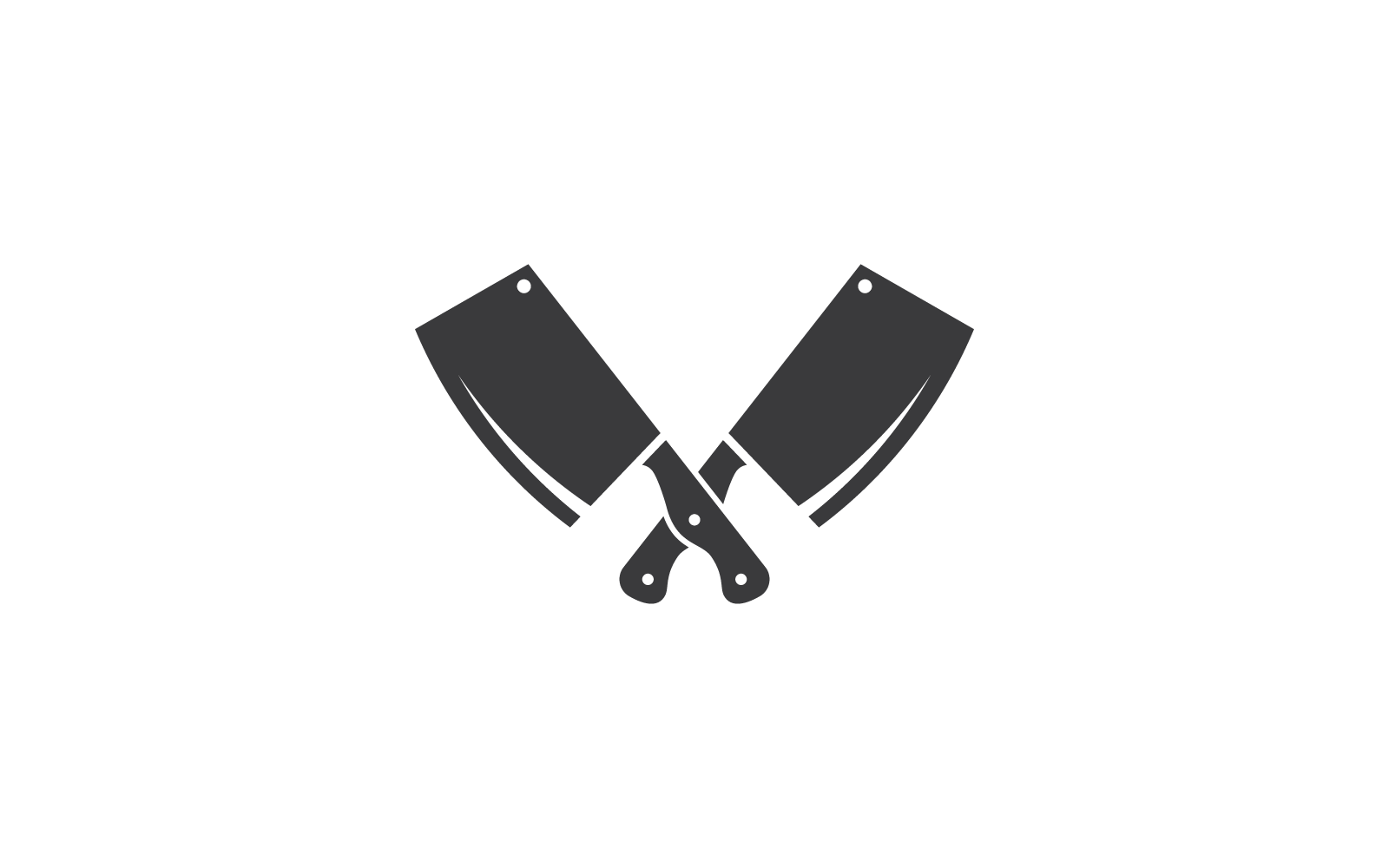 knife cooking chef logo illustration flat design Logo Template