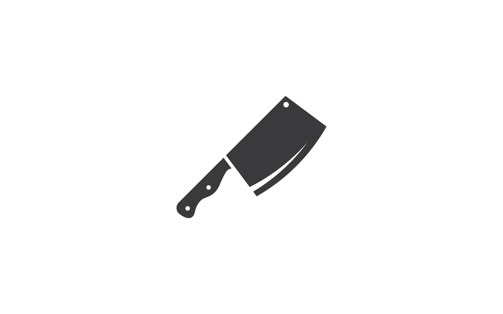knife cooking chef logo illustration template