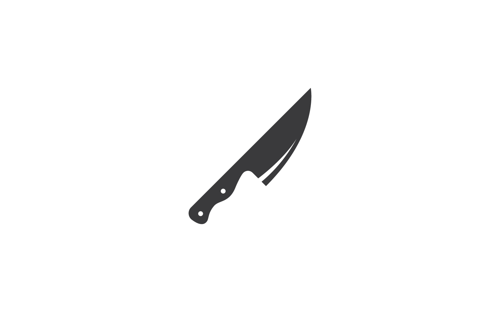 knife cooking chef logo illustration vector flat design Logo Template