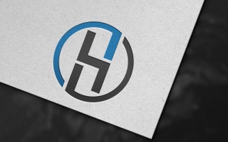 Minimalist H Letter Logo Template Design