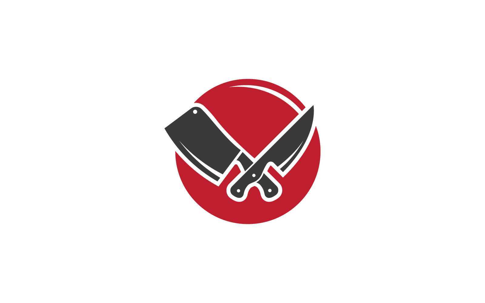 nóż do gotowania szef kuchni logo ikona projekt wektora