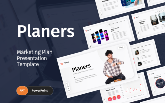 Planers Marketing Plan PowerPoint Template