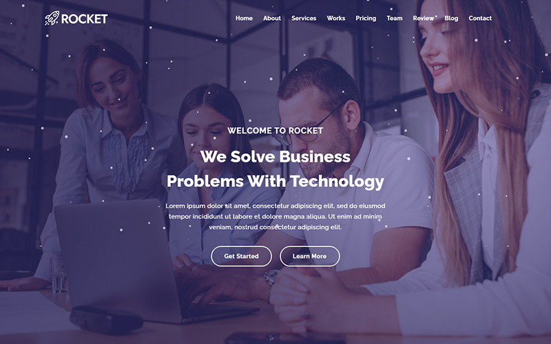 Rocket - IT Solution & Business Services Powerful HTML5 Landing Page Template Website Template