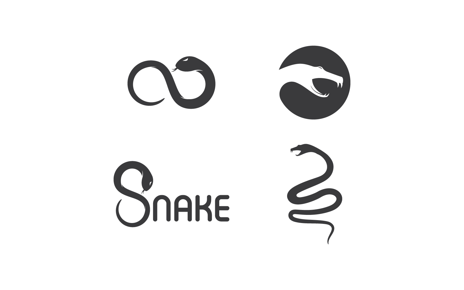Serpent logo icône illustration vecteur - TemplateMonster