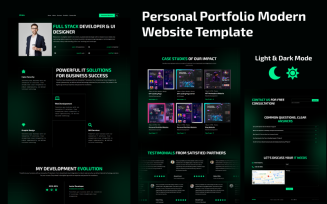xFolio - Personal Portfolio Modern Landing Page Website template