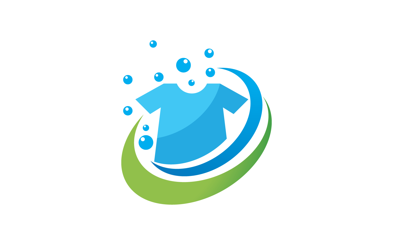 Abbildung der Vektorsymbol-Vorlage für das Wäscherei-Logo