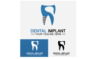 Dental logo design vector templatecreative dentist logo Version 12
