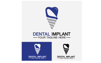 Dental logo design vector templatecreative dentist logo Version 4