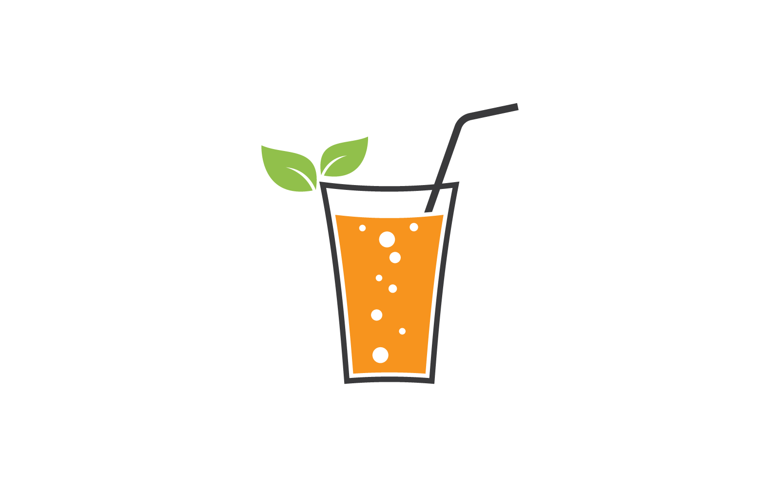 Drink glas logo illustratie vector ontwerp