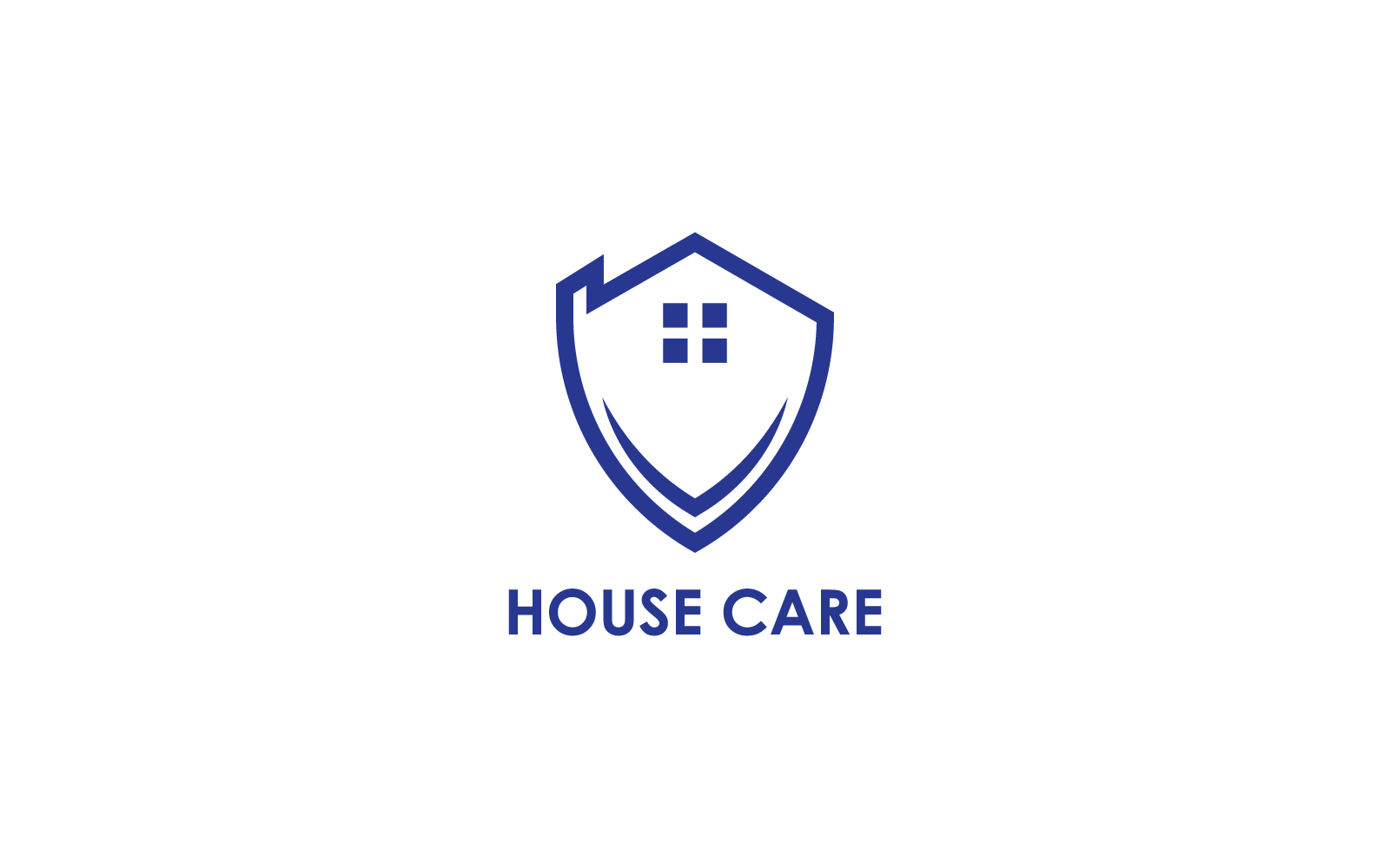 Home and shield protection logo design vector Logo Template