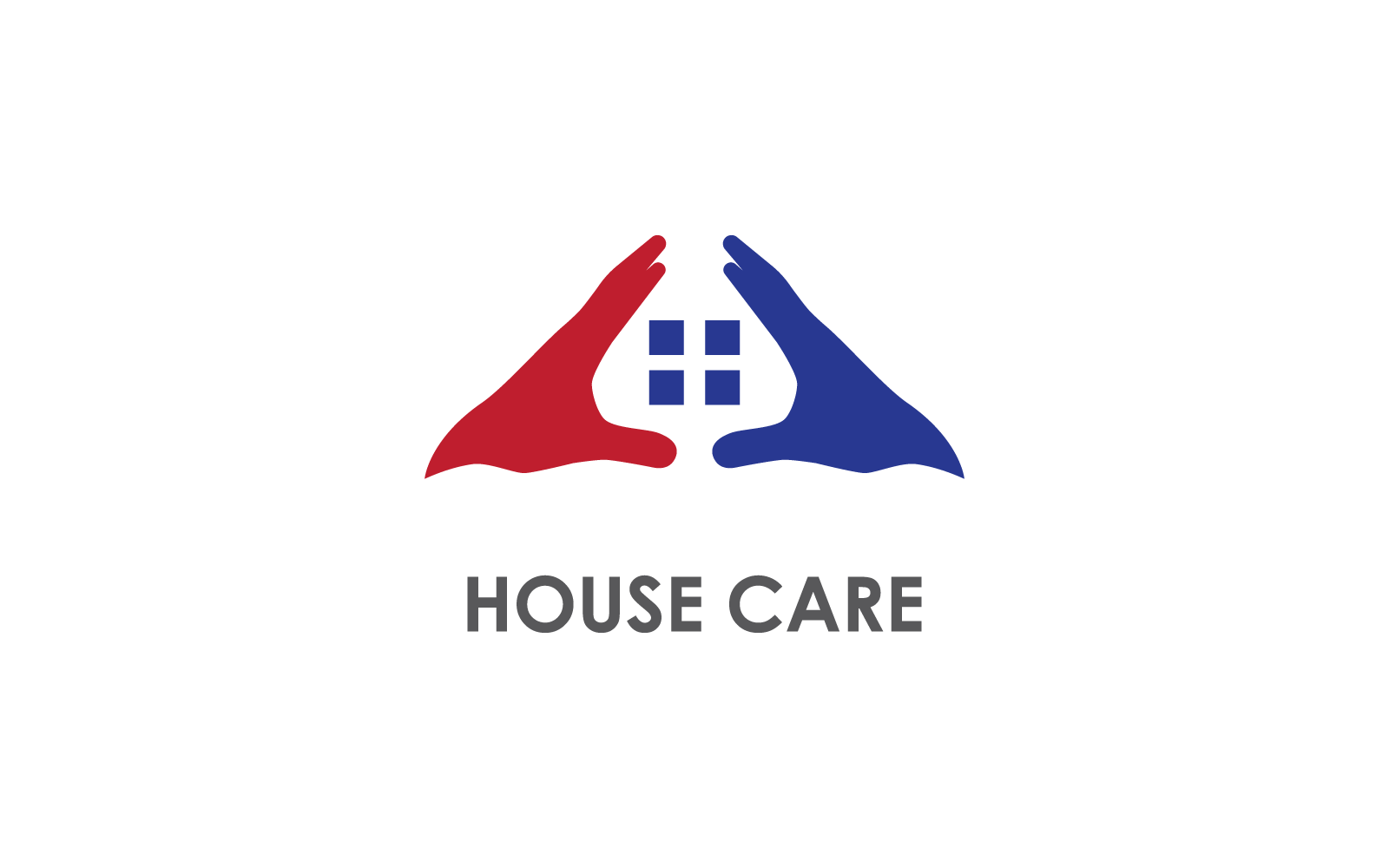 House care  protection logo design vector template