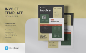 Invoice PSD Design Template Vol 018