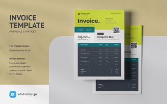 Invoice PSD Design Template Vol 021