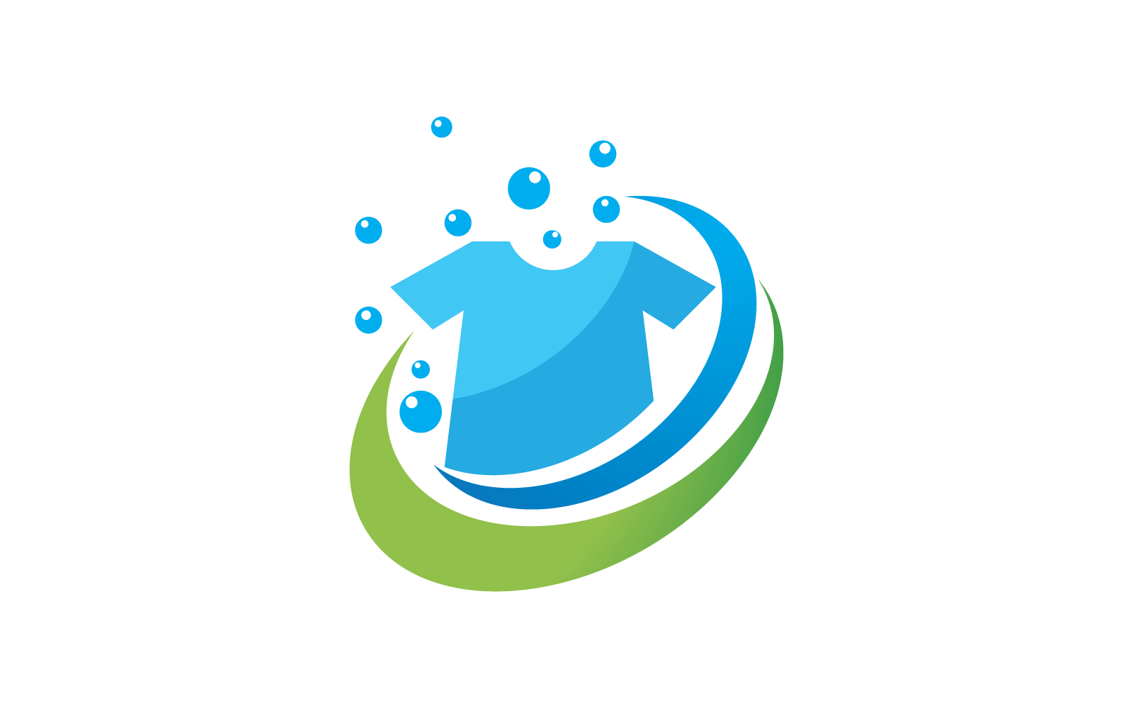 Laundry logo vector icon illustration flat design