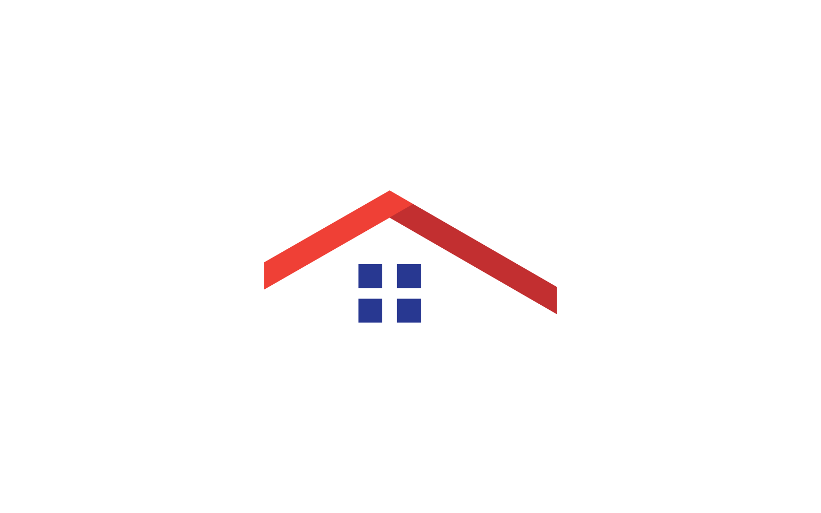 Nemovitosti a stavební logo vektorové plochý design