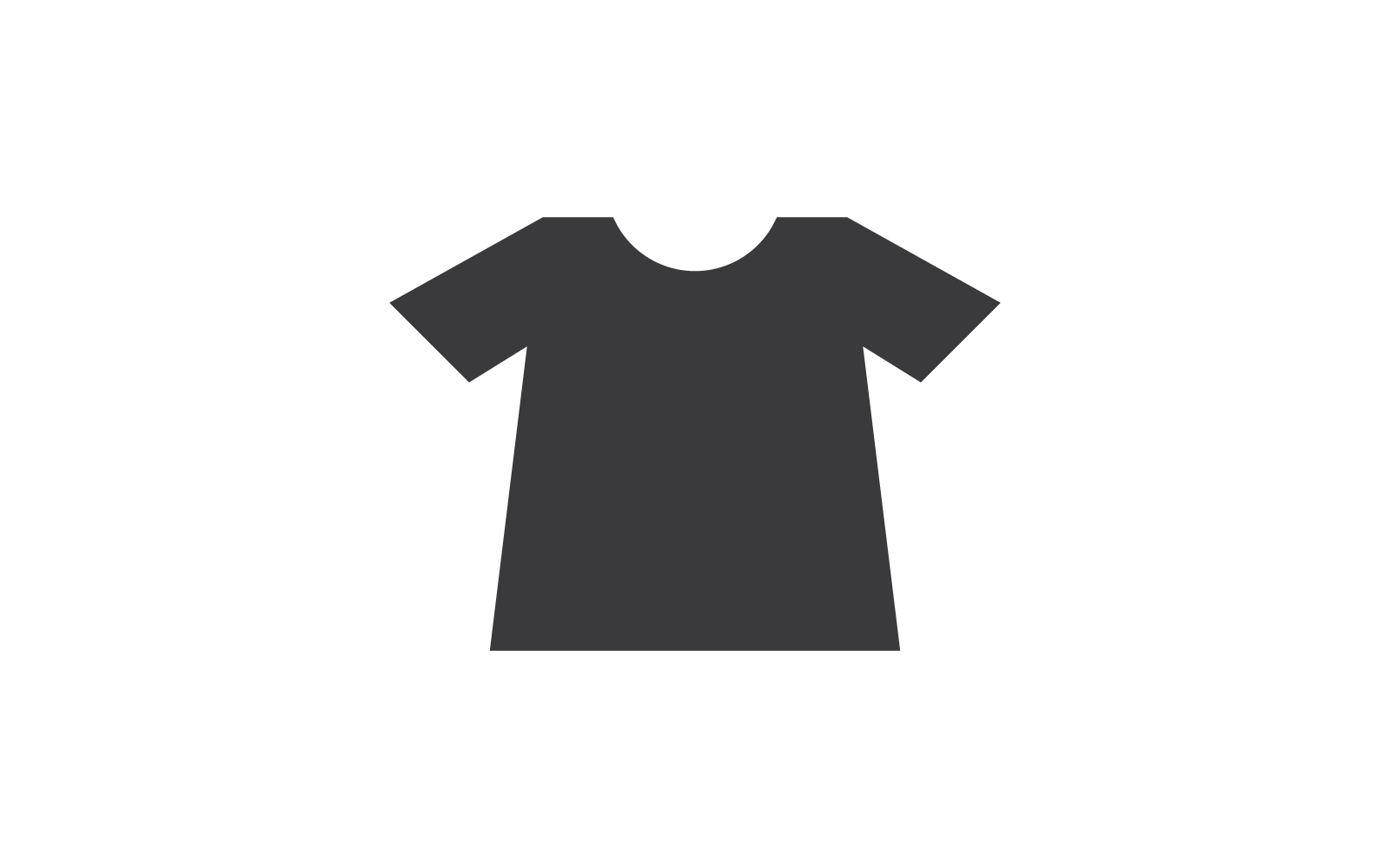 Plantilla de vector de diseño plano de camiseta