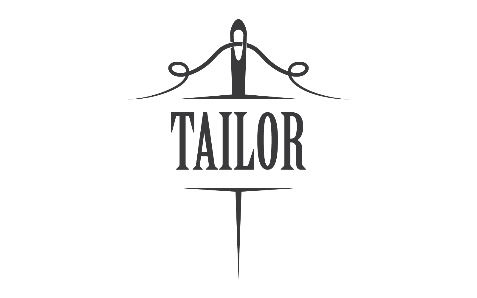 Tailor or textile logo icon vector design template