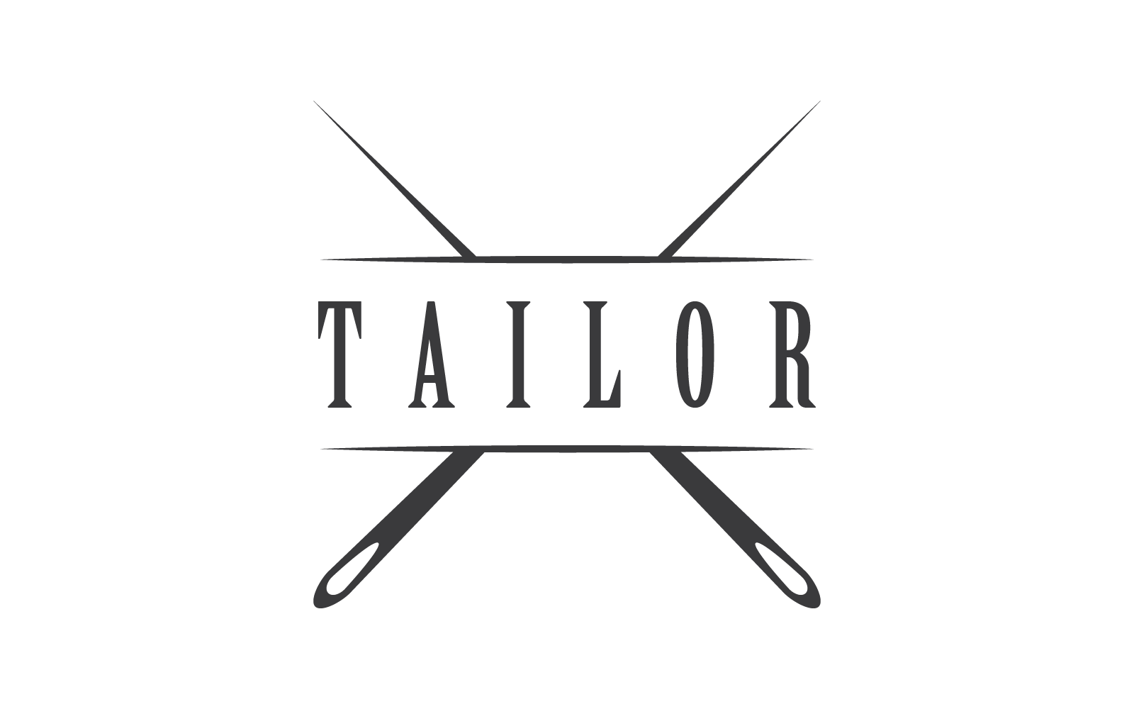 Tailor or textile logo illustration flat design