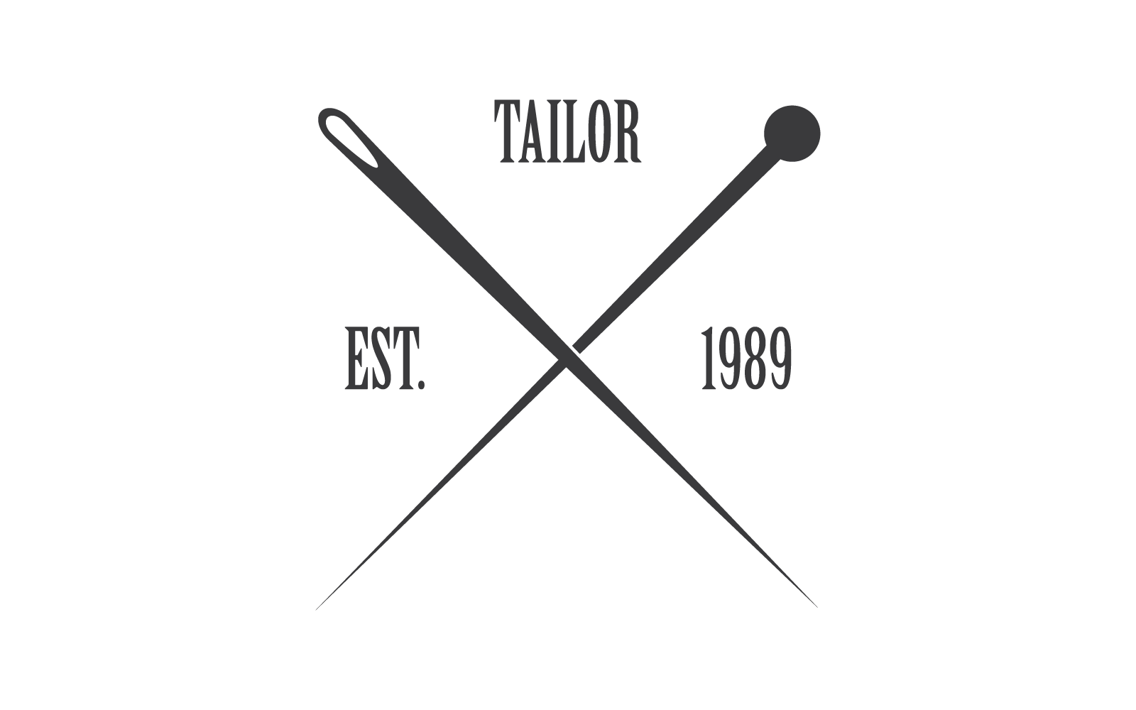 Tailor or textile logo illustration template