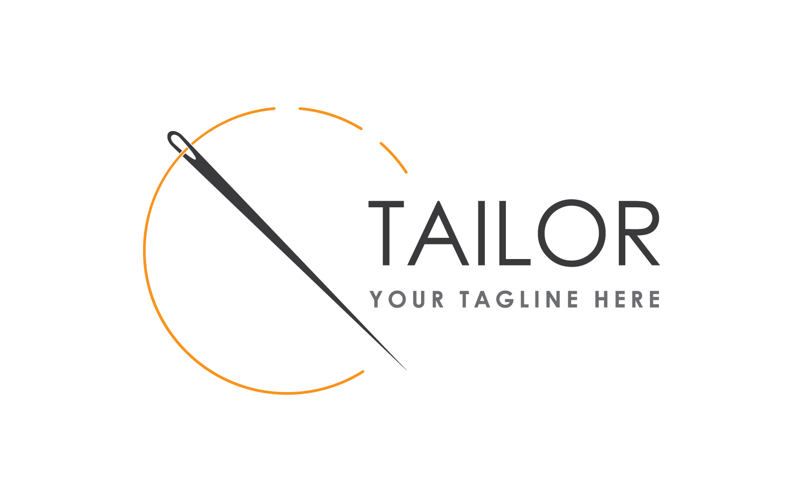 Tailor or textile logo illustration vector template