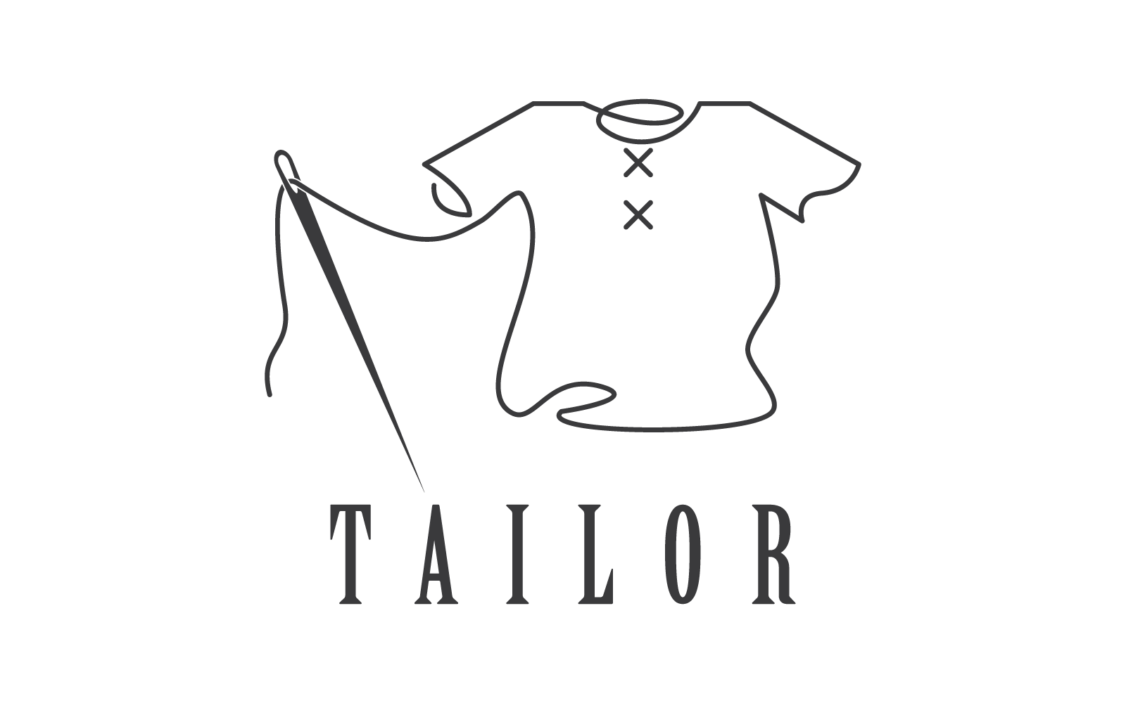 Tailor or textile logo vector template design