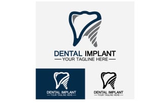 Dental logo design vector templatecreative dentist logo Version 19