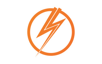 Lightning Electric ThunderBolt Danger Vector Logo Icon Template version 14