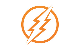 Lightning Electric ThunderBolt Danger Vector Logo Icon Template version 20