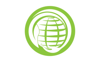 World go green save logo version 13