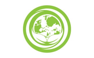 World go green save logo version 19