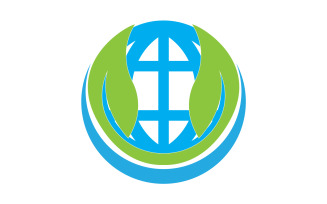 World go green save logo version 25