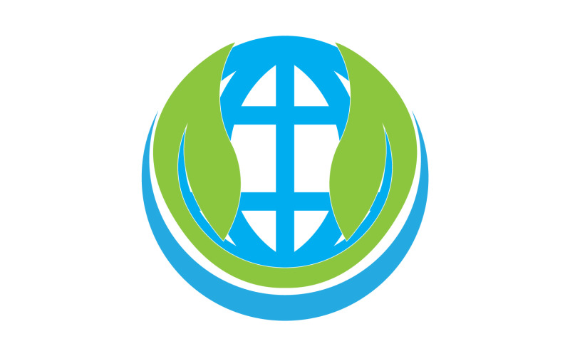 World go green save logo version 25 Logo Template