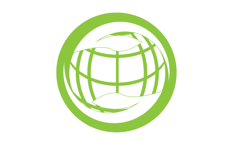 World go green save logo version 2 Logo Template