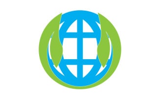 World go green save logo version 32