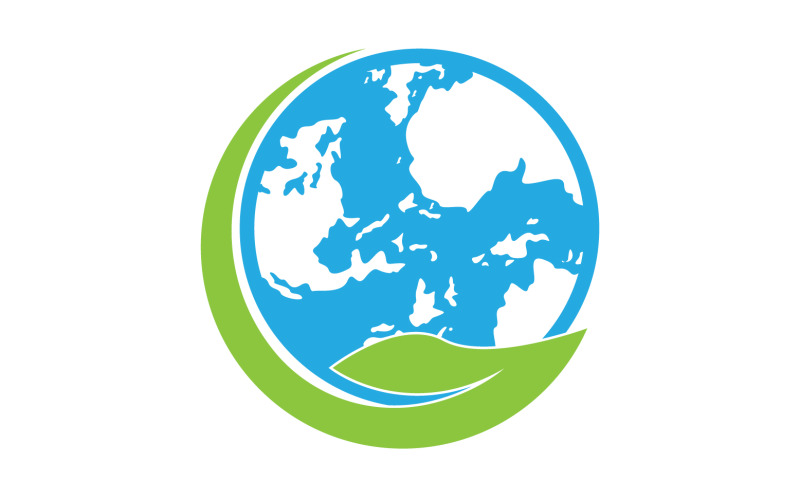 World go green save logo version 39 Logo Template