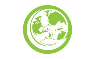World go green save logo version 6
