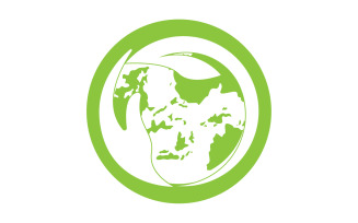 World go green save logo version 8