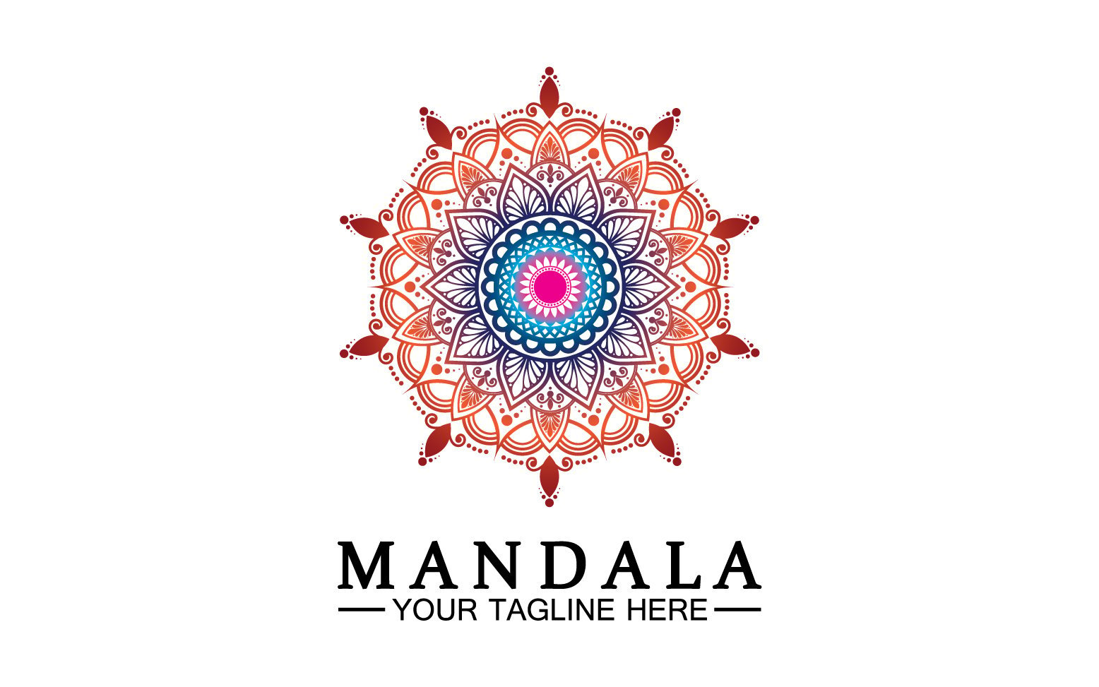 Kit Graphique #383313 Doodle Mandala Divers Modles Web - Logo template Preview