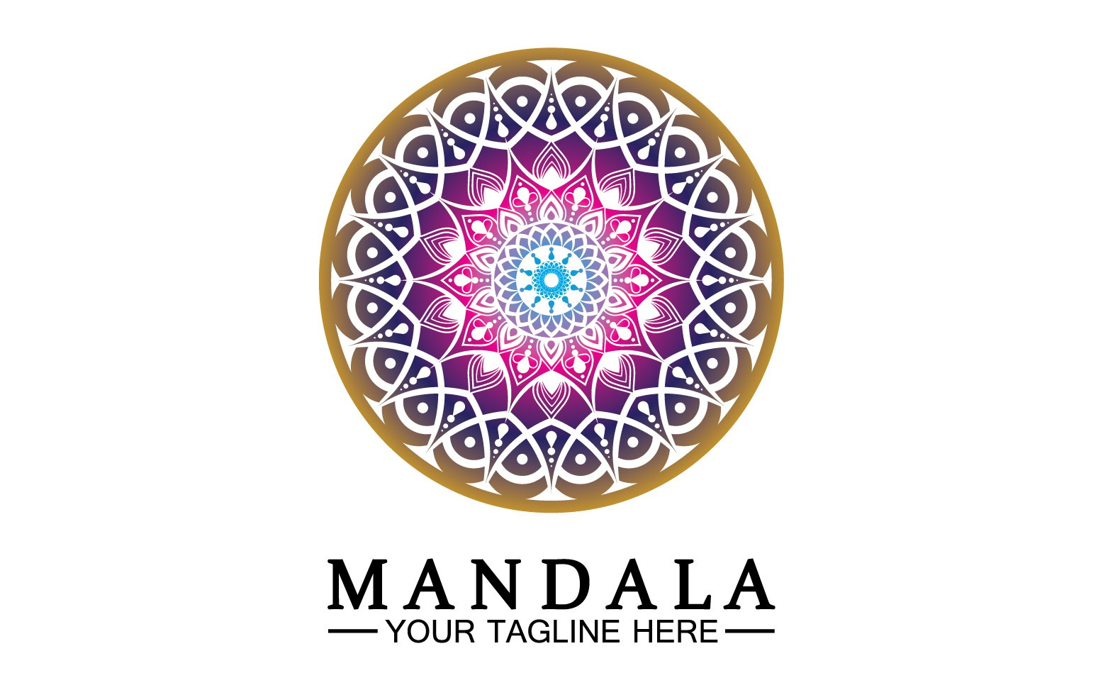 Kit Graphique #383343 Doodle Mandala Divers Modles Web - Logo template Preview