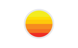 Sun logo simple vector version 28
