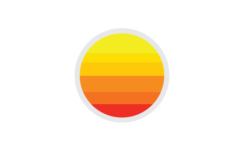 Sun logo simple vector version 28 Logo Template
