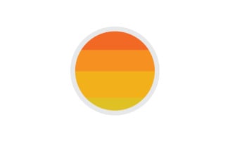 Sun logo simple vector version 29