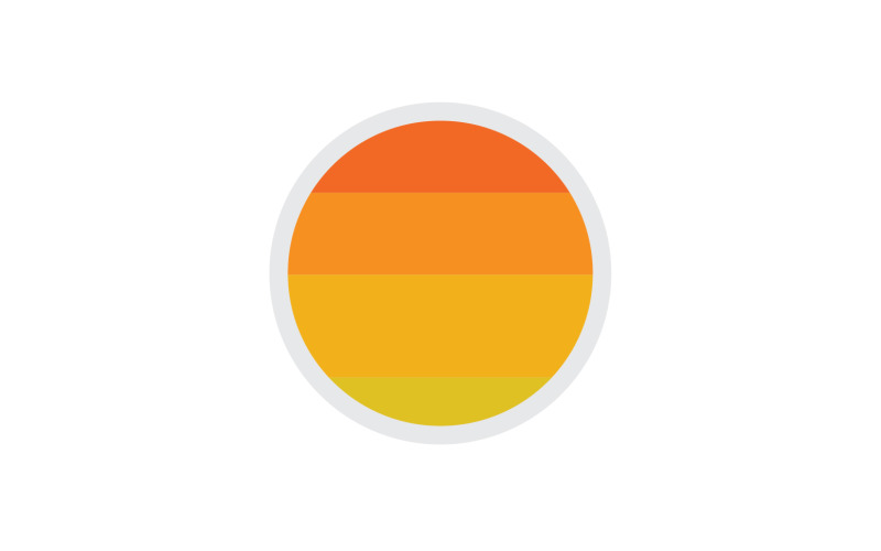 Sun logo simple vector version 29 Logo Template