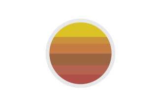Sun logo simple vector version 2
