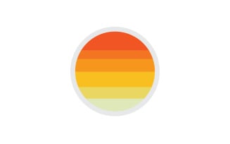 Sun logo simple vector version 31