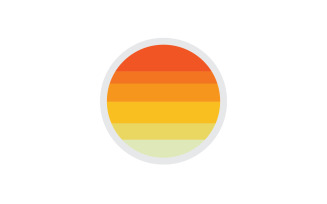 Sun logo simple vector version 31