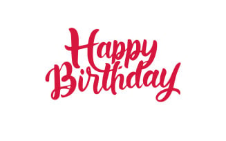 Free Happy Birthday lettering background Greeting Card