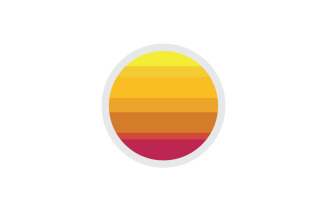 Sun logo simple vector version 52